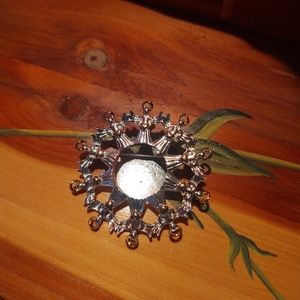 Vintage Avon gold and silver angel pin